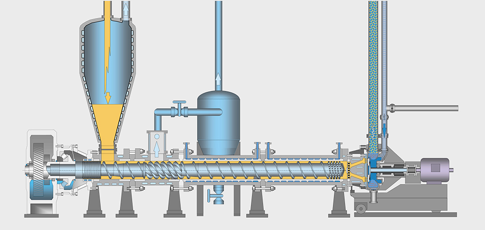 Degassing extruders