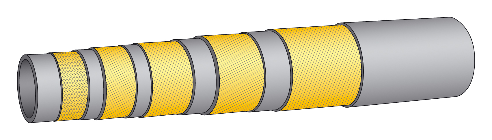 Hose systems for high-pressure hoses